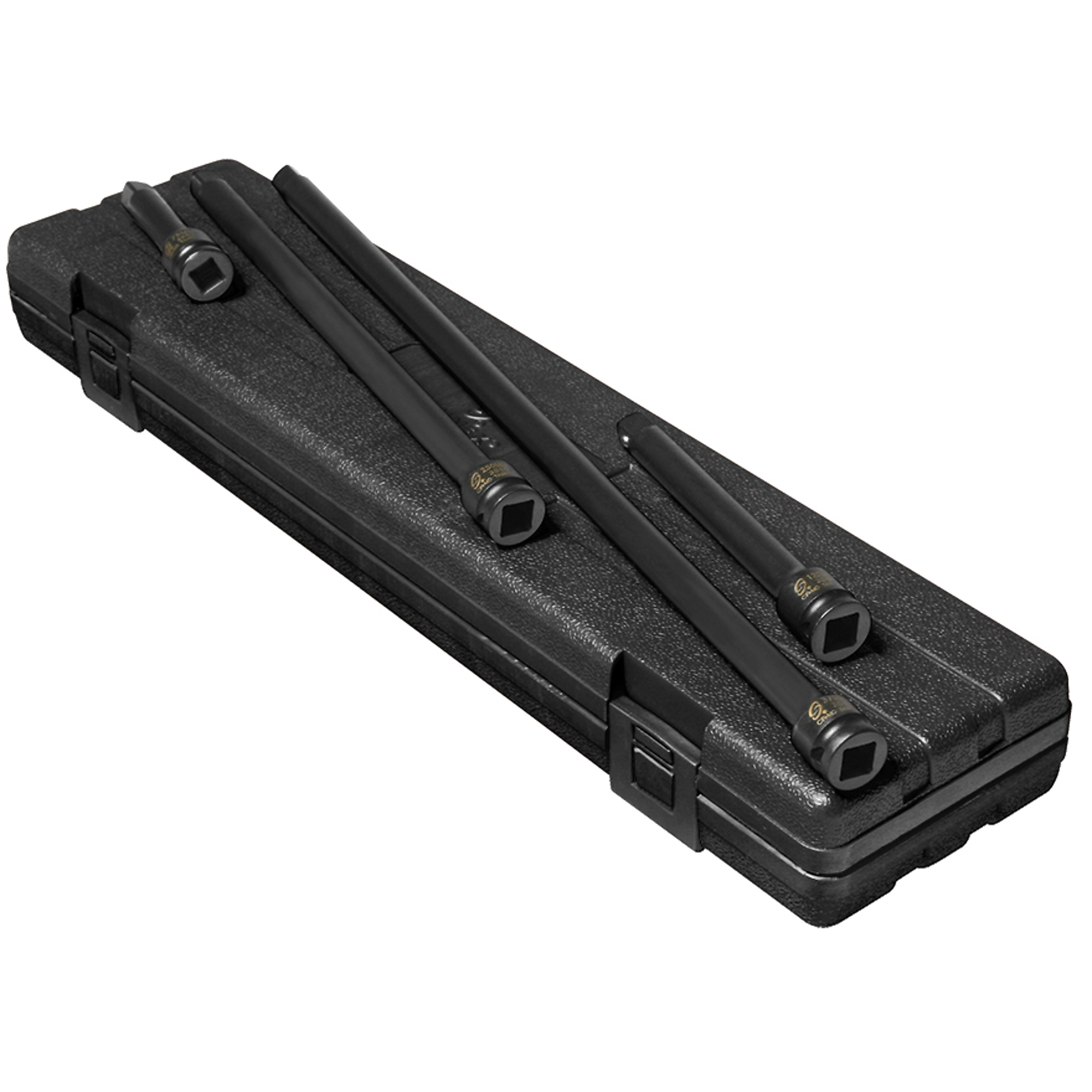 Sunex Tools Impact Extension Set — 3/8in. Drive, 4-Piece, CR-MO Alloy Steel, Black Phosphate, Model# 3500